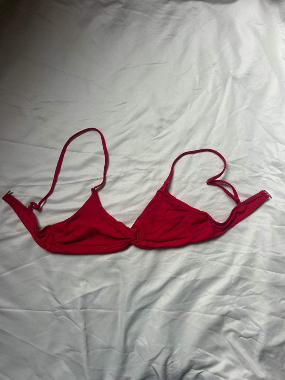 Red Bikini Top - Solid Red